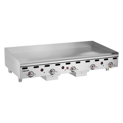 Vulcan 960RX-30 NG 60" Gas Commercial Griddle w/ Thermostatic Controls - 1" Steel Plate, Natural Gas, 135,000 BTU, Stainless Steel, Gas Type: NG