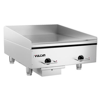 Vulcan RRE24E 208/1 24" Electric Commercial Griddle w/ Thermostatic Controls - 3/4" Steel Plate, 208v/1ph, Stainless Steel, 208 V