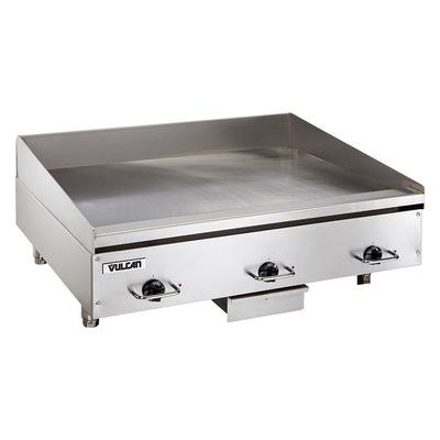 Vulcan RRE36E 208/1 36" Electric Commercial Griddle w/ Thermostatic Controls - 3/4" Steel Plate, 208v/1ph, Stainless Steel, 208 V