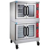Vulcan VC66GD Double Full Size Liquid Propane Gas Commercial Convection Oven - 100, 000 BTU, 10 Racks, LP Gas, Stainless Steel