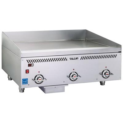 Vulcan VCCG36-AR NG 36" Gas Griddle w/ Thermostatic Controls - 1" Chrome Plate, Natural Gas, Commercial Countertop - Durable Restaurant Griddle, Stainless Steel, Gas Type: NG