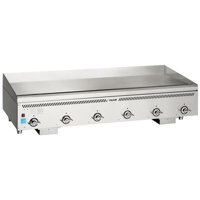 Vulcan VCCG72-IS NG 72" Gas Commercial Griddle w/ Thermostatic Controls - 1" Steel Plate, Natural Gas, Stainless Steel, Gas Type: NG