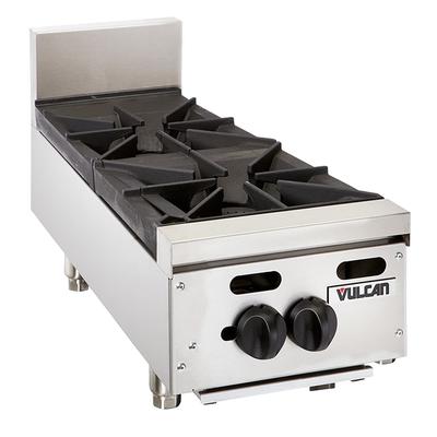 Vulcan VHP212 NG 12" Gas Hotplate w/ 2 Burners & Infinite Controls, Natural Gas, Stainless Steel, Gas Type: NG
