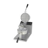 Gold Medal 5021E Single Classic Belgian Commercial Waffle Maker w/ Cast Aluminum Grids, 1300W, Belgian Waffles, Nonstick Grids, Stainless Steel, 120 V