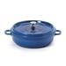 GET CA-005-CB/BK/CC Heiss 3 qt Ceramic Coated Aluminum Braising Pan, Cobalt Blue