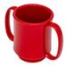 GET SN-103-RSP Healthcare 8 oz Coffee Mug, Plastic, Red w/ Black Speckles