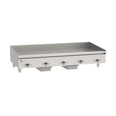 Wolf WEG60E 240/3 60" Electric Commercial Griddle w/ Thermostatic Controls - 1/2" Steel Plate, 240v/3ph, 60" x 24", 240 V, Stainless Steel