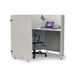 Luxor RCLMWP5 RECLAIM 5-Panel Work Pod - 73" W x 64â€� D x 54.5â€� H, PET, Gray