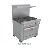 Southbend 4362A-2GL 36" 2 Burner Commercial Gas Range w/ Griddle & Convection Oven, Natural Gas, Stainless Steel, Gas Type: NG, 115 V