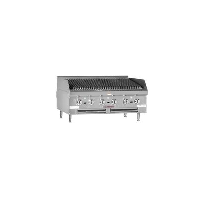 Southbend HDC-60 LP 60" Countertop Cast Iron Radiant Charbroiler, Battery Spark Ignition, Liquid Propane, Stainless Steel, Gas Type: LP