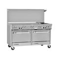 Southbend S60AA-4TL 60" 2 Burner Commercial Gas Range w/ Griddle & (2) Convection Ovens, Natural Gas, Stainless Steel, Gas Type: NG, 115 V