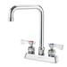 Krowne 15-331L-L-G2 Deck Mount Faucet w/ 6" Double Bend Spout & Lever Handles - 4" Centers, 0.5 GPM