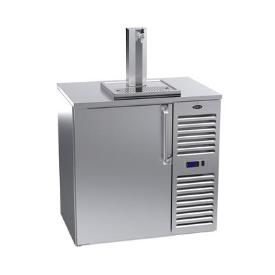 Krowne DB36R-SSS 36" Kegerator Commercial Beer Dispenser w/ 1 Keg Capacity - 1 Column, Stainless, 115v, Stainless Steel