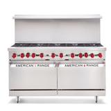 American Range AR-48G-2B-CL-SBR 60" 2 Burner Commercial Gas Range w/ Griddle & Convection Oven & Storage Base, Natural Gas, Stainless Steel, Gas Type: NG