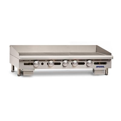 Imperial IGG-60 LP 60" Gas Commercial Griddle w/ Thermostatic Controls - 1" Grooved Steel Plate, Liquid Propane, Stainless Steel, Gas Type: LP