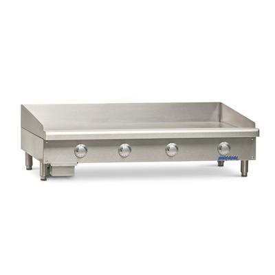 Imperial ITG-48-E 208/3 48" Electric Commercial Griddle w/ Thermostatic Controls - 1/2" Steel Plate, 208v/3ph, Stainless Steel