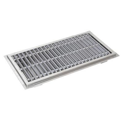 John Boos FTFG-1860-X Floor Trough w/ Subway-Style Grating - 60"L x 18"W, Stainless Steel, Fiberglass Subway Grating, Removable Strainer