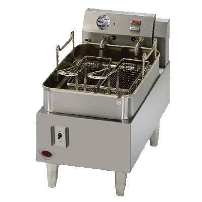 Wells F-15 Countertop Commercial Electric Fryer - (1) 15 lb Vat, 208-240v/1ph/3ph, Stainless Steel