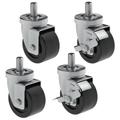Hoshizaki HS-5035 4" Casters for (1) & (2) Section Commercial Series Undercounter Refrigerators, 2 with Brakes
