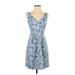 Moulinette Soeurs Casual Dress: Blue Dresses - Women's Size 00 Petite
