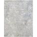 Nurit 6'7" x 9'6" Rustic Light Gray/Cream/Mustard/Blue/Charcoal Area Rug - Hauteloom