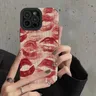 Fashion Gothic Style Sexy Lips Kisses Phone Case for IPhone 15 14 12 11 13 Pro Max 14Plus Mini 7 8