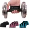 Gym Fitness Half Finger Gloves Men Women Anti-Slip Silicone Workout Glove Pull Up Power Weight