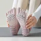 Cotton Yoga Socks For Women Professional Anti-Slip Sole Silicone Five Finger Sport Socks Bandage
