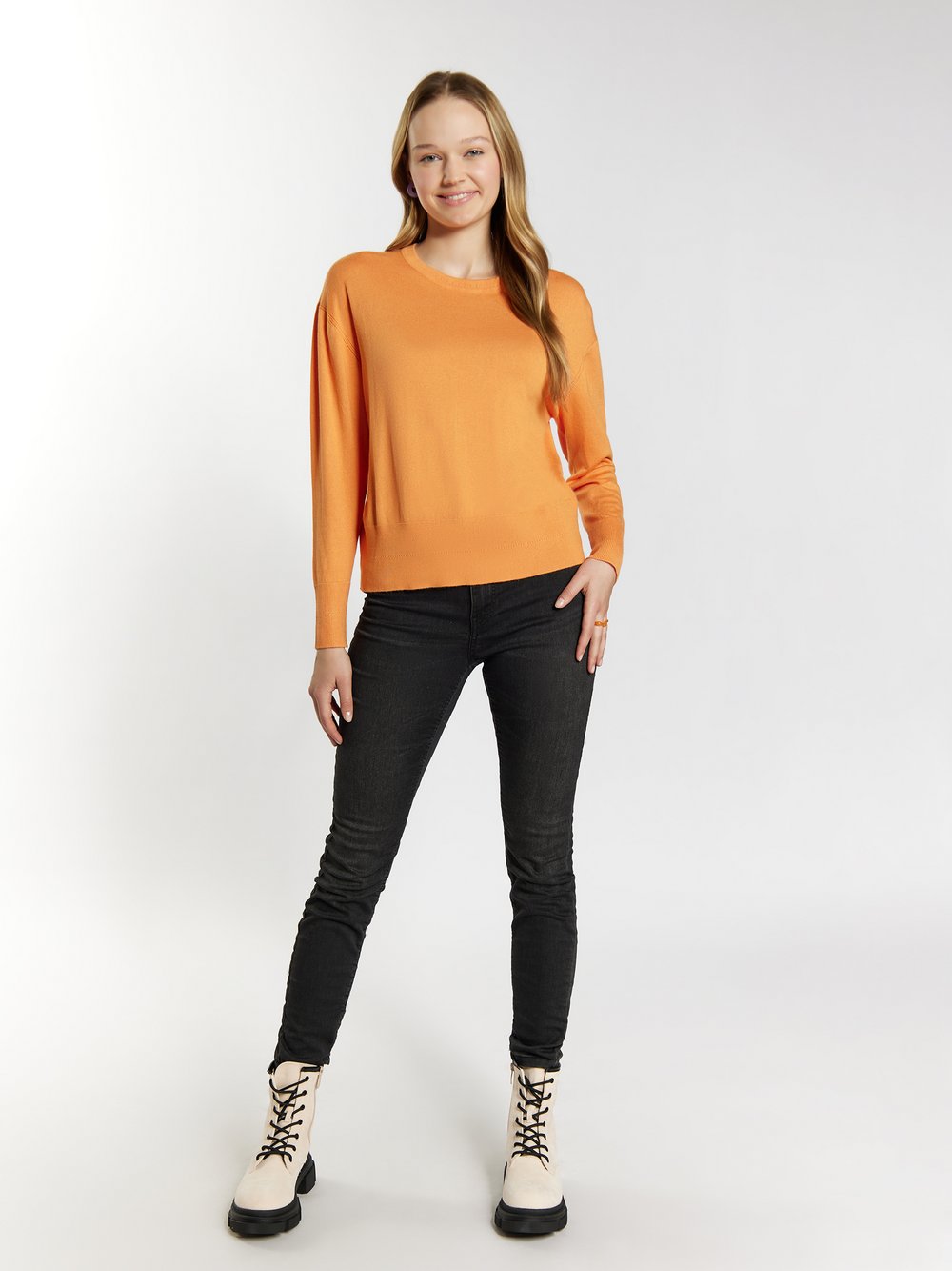 MyMo Strickpullover Damen orange, XS Image