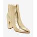 Boston Proper - Gold Yellow - Metallic Pointed Toe Bootie - 6.5