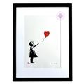 Von BANKSY signierte Lithographie - Mädchen mit Ballon. ZERTIFIKAT Original M Arts Edition, nummeriert 250, Street Art-Wandgemälde, Rattenmädchen-Ball