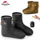 Nature hike wasserdichte Fuß abdeckungen Gänse daunen Pantoffel Winter warme Socke Outdoor Camping