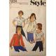 "1976 Style Patterns Ltd Girls' Set of Tops Sewing Pattern no.1834 - Size 10 | Chest 73cm | 28 1/2\""