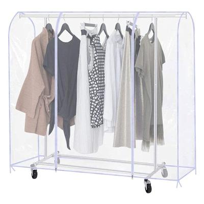 Heavy Duty Garment Rack Cover Dust-Waterproof 2 Durable Zippers