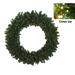 36" Battery Operated Pre-Lit LED Pine Xmas Wreath - Clear Lights