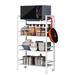 Metal Rolling Kitchen Cart Trolley with Storage Shelves