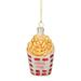 3.25" Golden Yellow Red and White French Fries Glass Christmas Ornament