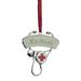 3.25" Regal Silver-Plated "Best Nurse" Stethoscope Holiday Ornament with European Crystal