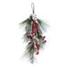 28" Festive Red Berries Pine Cones and Greenery Artificial Christmas Door Swag