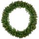 Pre-Lit Rockwood Pine Artificial Christmas Wreath 36-Inch Multi Lights - 36"