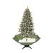 6ft Lighted Musical Snowing Artificial Christmas Tree - Blue LED Lights - 6'