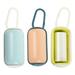 FRCOLOR 3 Pcs/1 Pack Portable Dog Waste Poop Bags Dispenser Pet Trash Bag Container with 45 Trash Bag for Pets Outdoor (Pink Blue/Green White/Blue White Each 1pc)