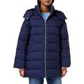 United Colors of Benetton Damen Jacke 2sywdn03b Lange Daunenjacke, Dunkelblau 252, M