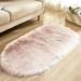 Super soft furry bedroom rug Children s room rug modern furry area rug - pink