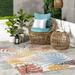 nuLOOM Ally Nautical Machine Washable Indoor/Outdoor Area Rug 5 x 8 Multicolor