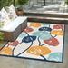 Outdoor Helena Collection Area Rug Ivory - 6 x9