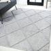 JONATHAN Y JONATHAN Y Talaia Diamond Trellis Indoor/Outdoor Area Rug 5 X 8 - Light Gray