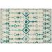 Bravado Indoor/Outdoor Blue Aztec/Incan 1 8 x 2 6 Non-Skid Accent Rug