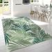 Paco Home Indoor & Outdoor Rug - Jungle Design with Green Palm Trees green 2 x 3 7 2 x 3 Outdoor Indoor Living Room Patio Dining Room Cream