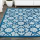 JONATHAN Y JONATHAN Y Crisantemo Tile Trellis High-Low Indoor/Outdoor Area Rug 3 X 5 - Light Gray/Blue